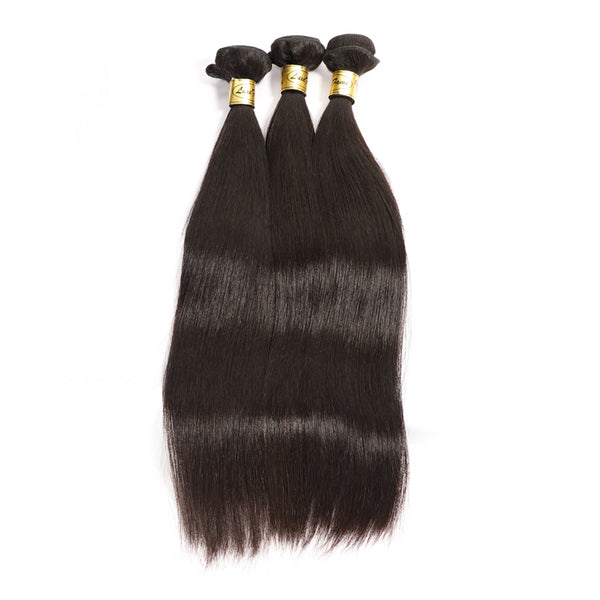 Luxefame Straight Hair Extension,invisible Hand Sewn Weft Hair