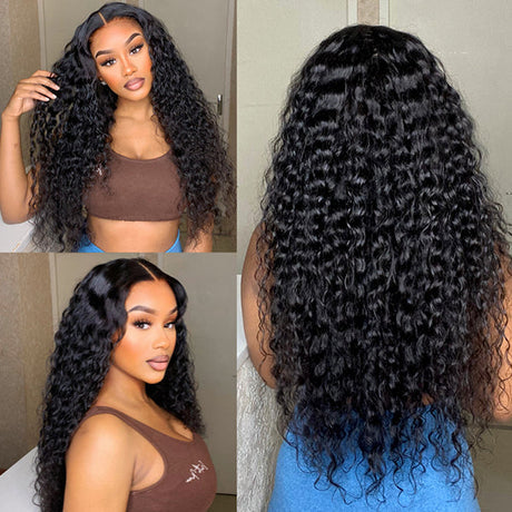 Pre-plucked 180% Density Glueless 5x5 HD Lace Long Wig 100% Human Hair