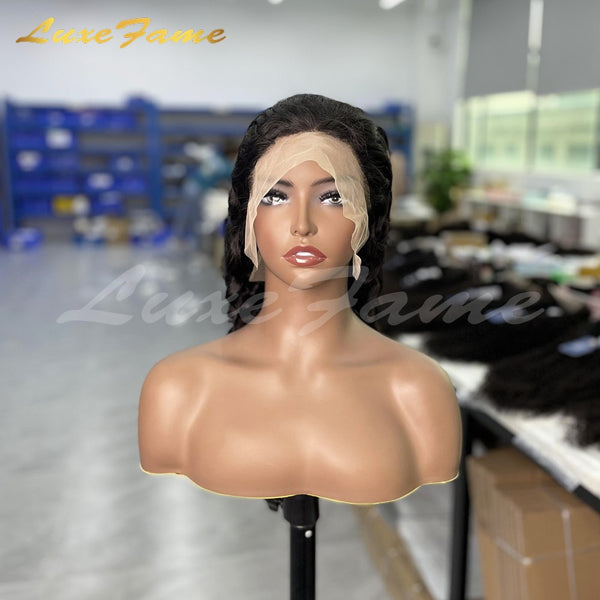 Luxefame Pre Plucked Swiss Hd Lace Frontal Closure,Cuticle Aligned Thin Transparent Ear To Ear 13X4/13x6 Lace Wig