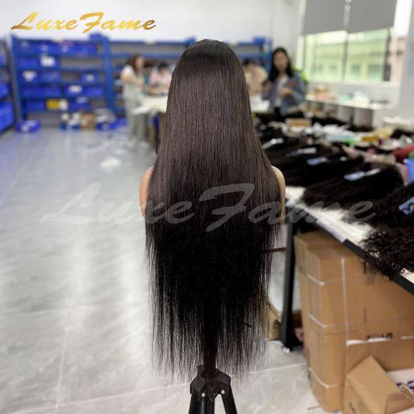 Pre Pluck Bone Straight Human Hair Wigs For Black Women, Brazilian Human Hair Lace Front Wigs, Hd Lace Frontal Wig For Black Women