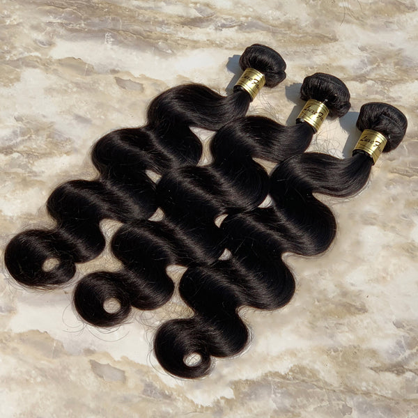 Luxefame Factory Price 10a Unprocessed Virgin Brazilian Hair Body Wave Bundle, Brazilian Cuticle Aligned Hair