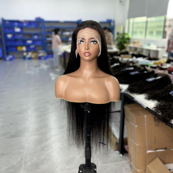 Luxefame Factory Wholesale Straight Hd Lace Front Human Hair Wig,13x4 Pre Plucked Hd Lace Frontal Wig, Best Virgin Hair Lace Wig Vendors